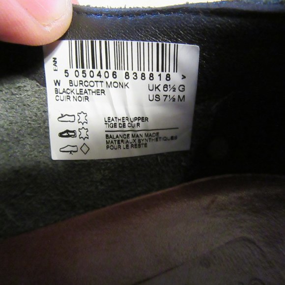 Mens Clarks Originals Burcott Monk Strap Leather Shoes Sz 7.5